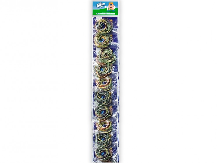 Bandas elasticas color tira x10 bolsas