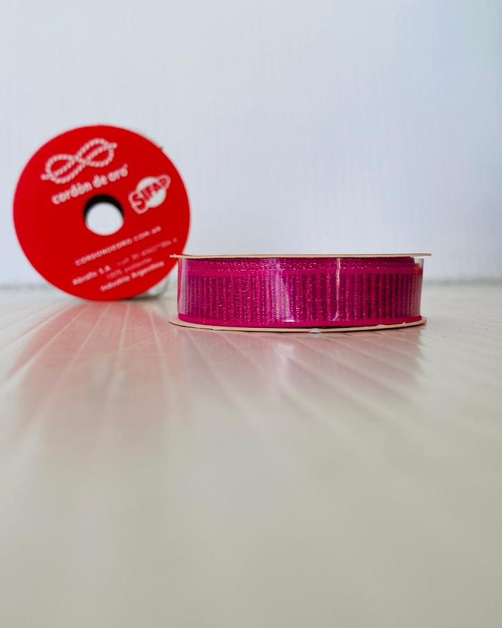 CINTA BABY GROSS LUREX FUCSIA
